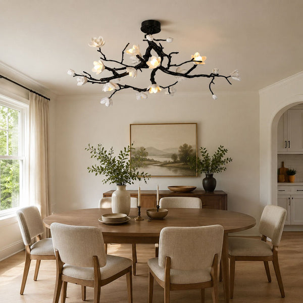 Black Copper Tree Chandelier