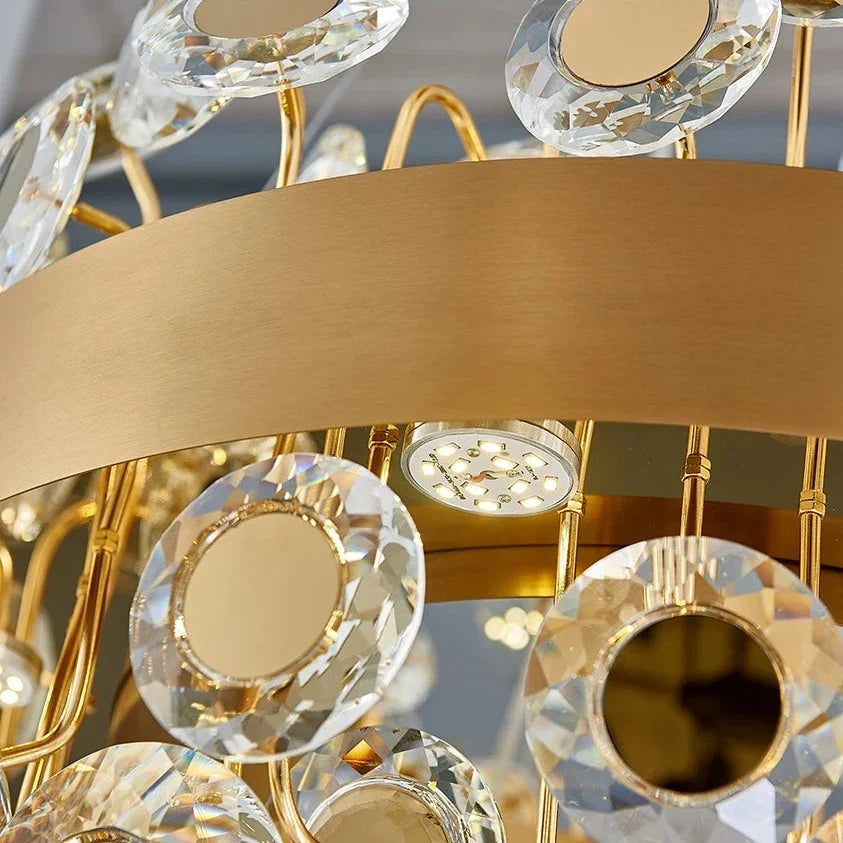 Modern Crystal chandelier for Dining Room - Gold/Black