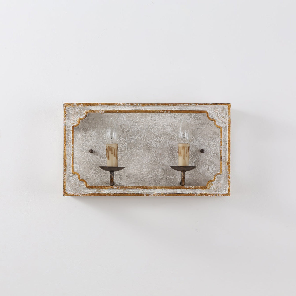 Vatnuvyd Rustic Cube Wooden Sconce