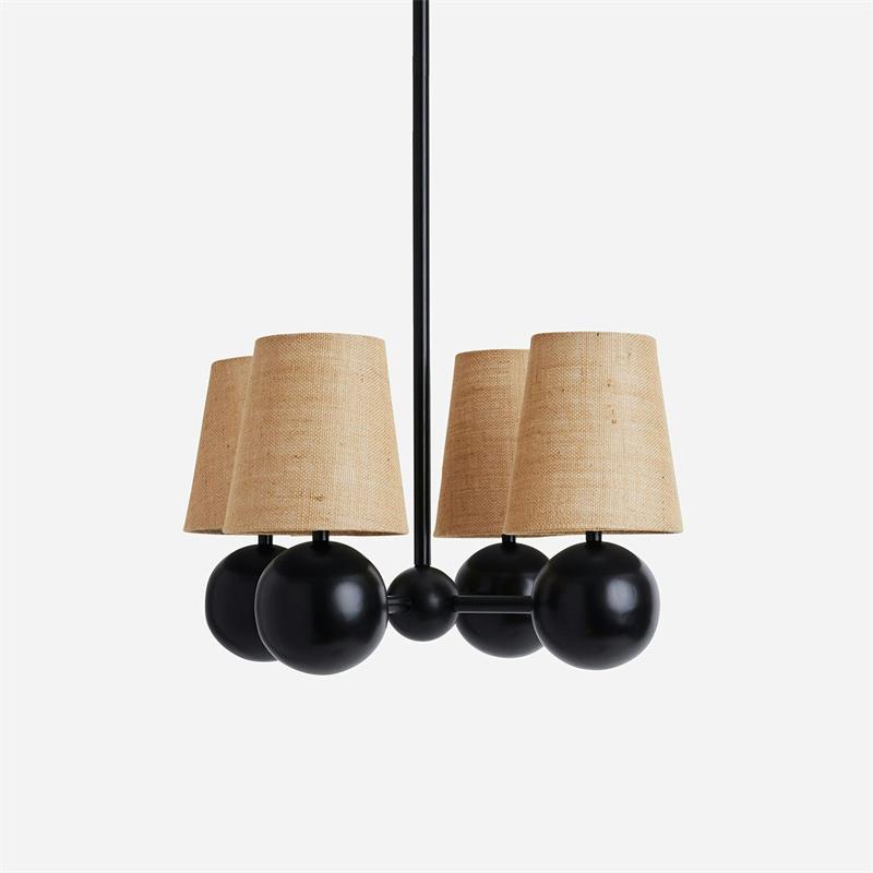 Aevuvyj Elegance Brass Fabric Chandelier