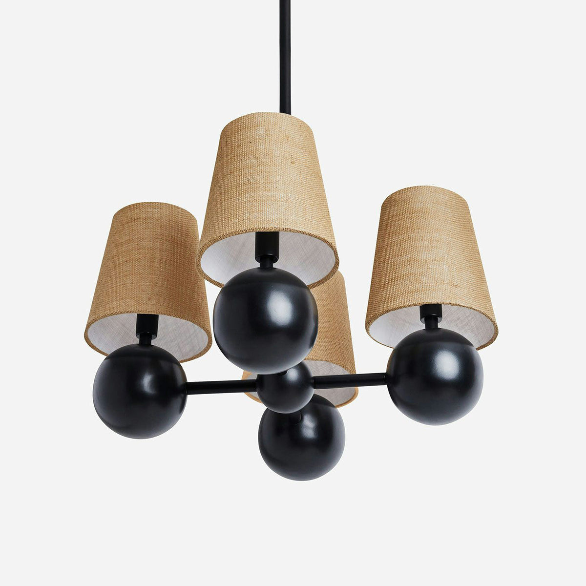 Aevuvyj Elegance Brass Fabric Chandelier