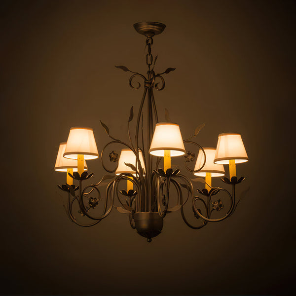Gloruvyj Brass Fabric Chandelier