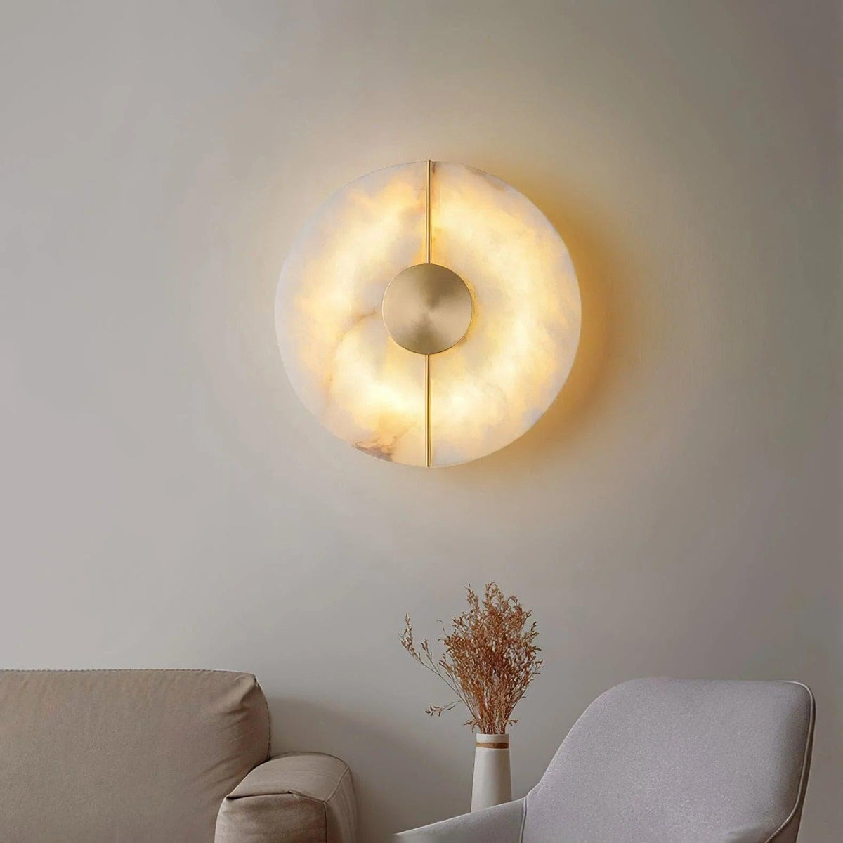 Brace Alabaster Wall Lamp