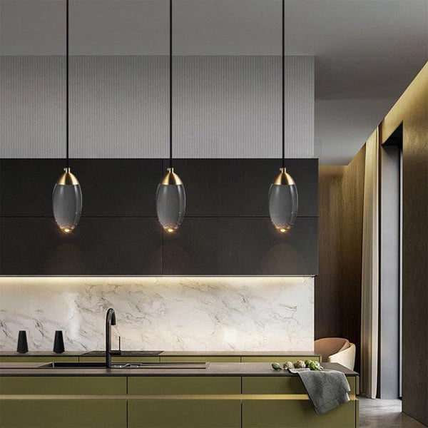 Brass crystal Pendant Lamp