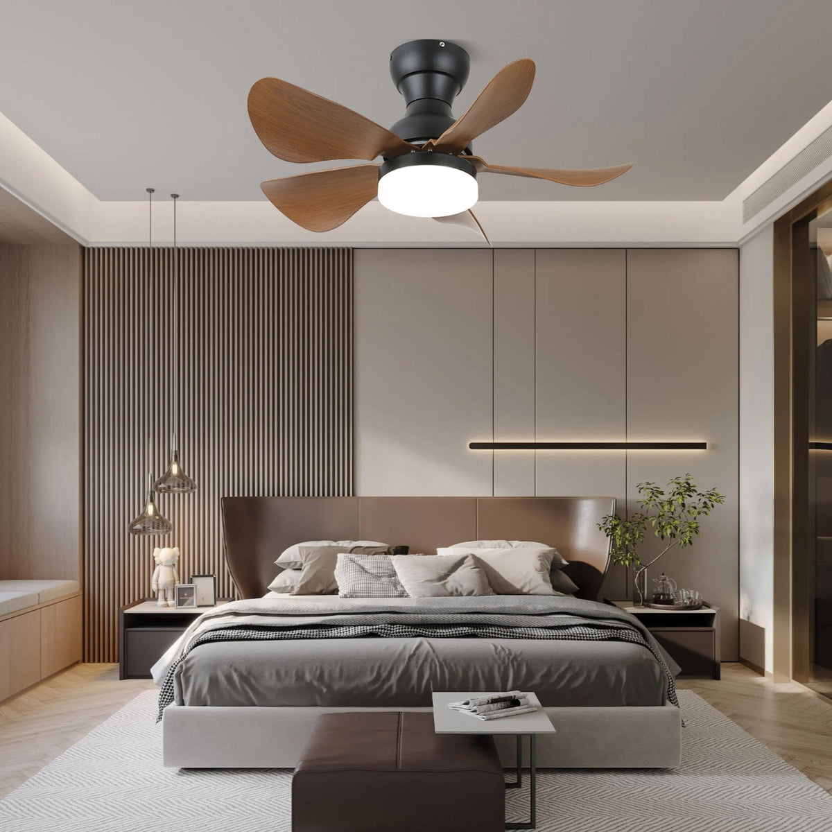 Arilia Small Blade Ceiling Fan Light