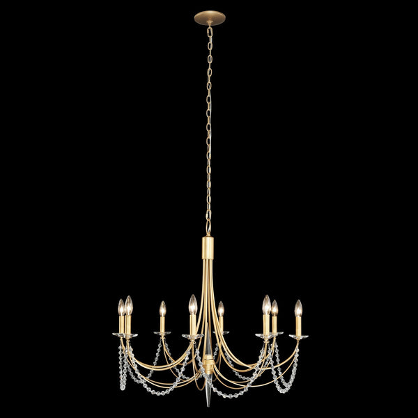 Purelux Postmodern Luxury Brass Crystal Chandelier