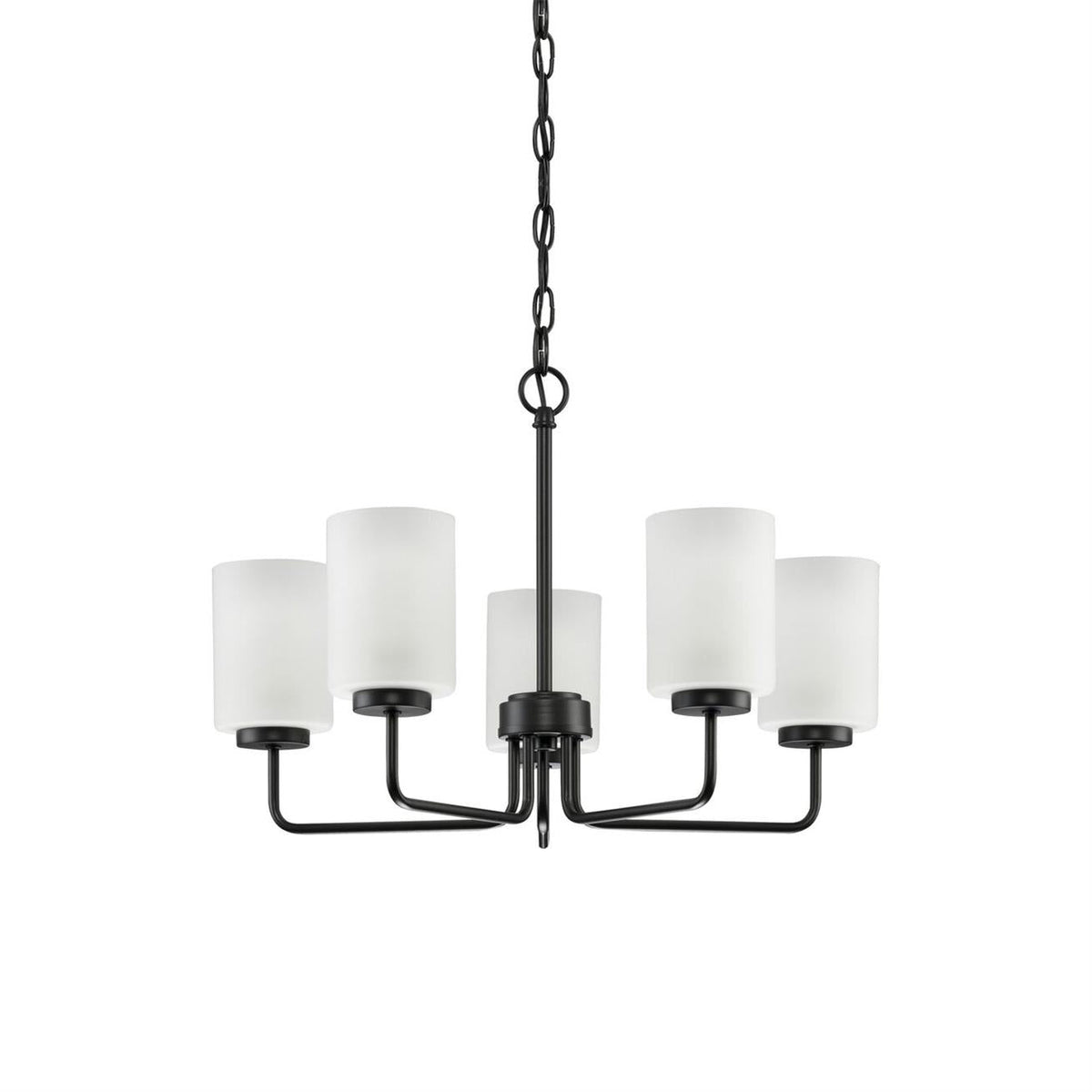 Neva Black Glass Chandelier