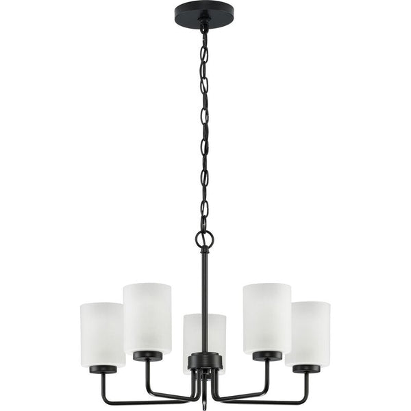 Neva Black Glass Chandelier