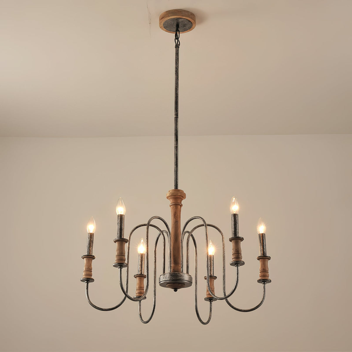 Volo Postmodern Luxury Wooden Chandelier