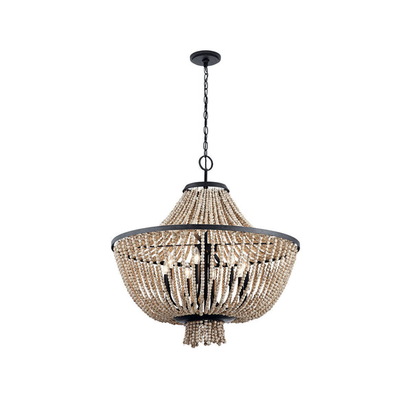 Vela Elegance Wooden Chandelier