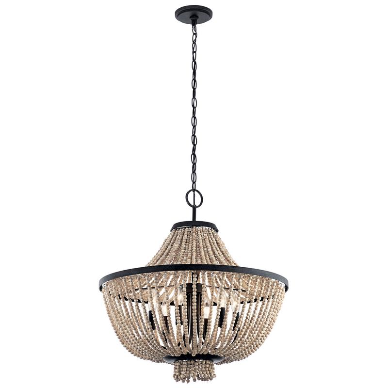 Vela Elegance Wooden Chandelier