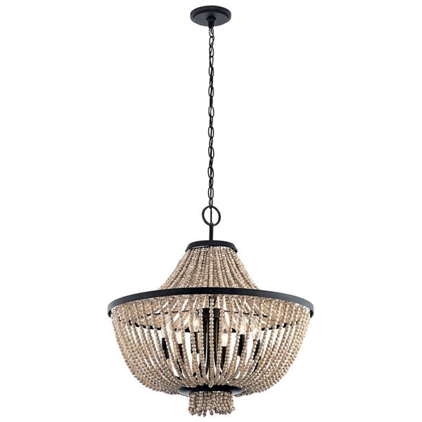 Vela Elegance Wooden Chandelier
