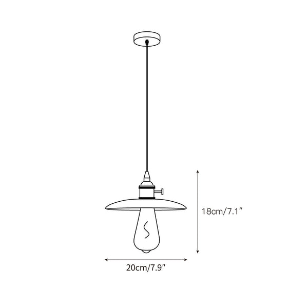 Metis Flat Beige Travertine Pendant Lamp