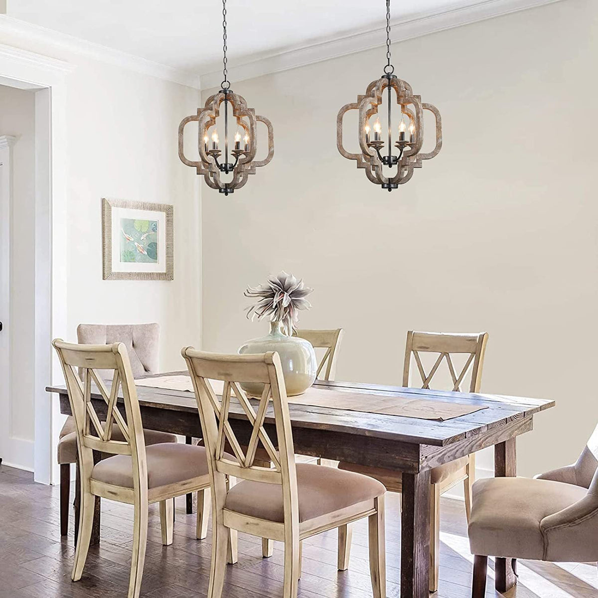 Polar Postmodern Luxury Wooden Pendant Lamp