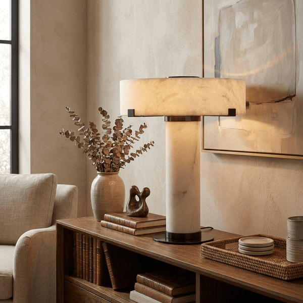 Calix Alabaster Table Lamp