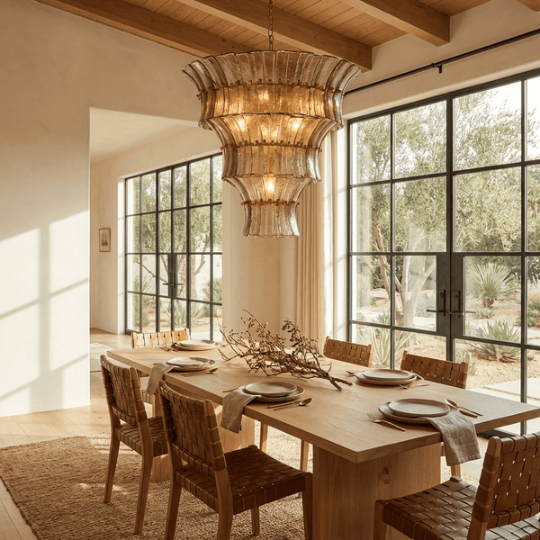 Calyra Tiered Glass Chandelier