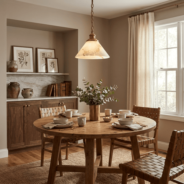 Camden Alabaster Cone Pendant Lamp