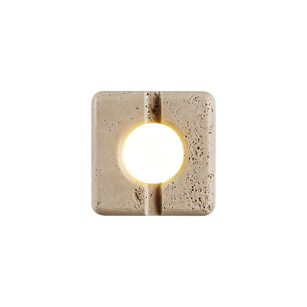 Kosmo Clear Travertine Wall Lamp