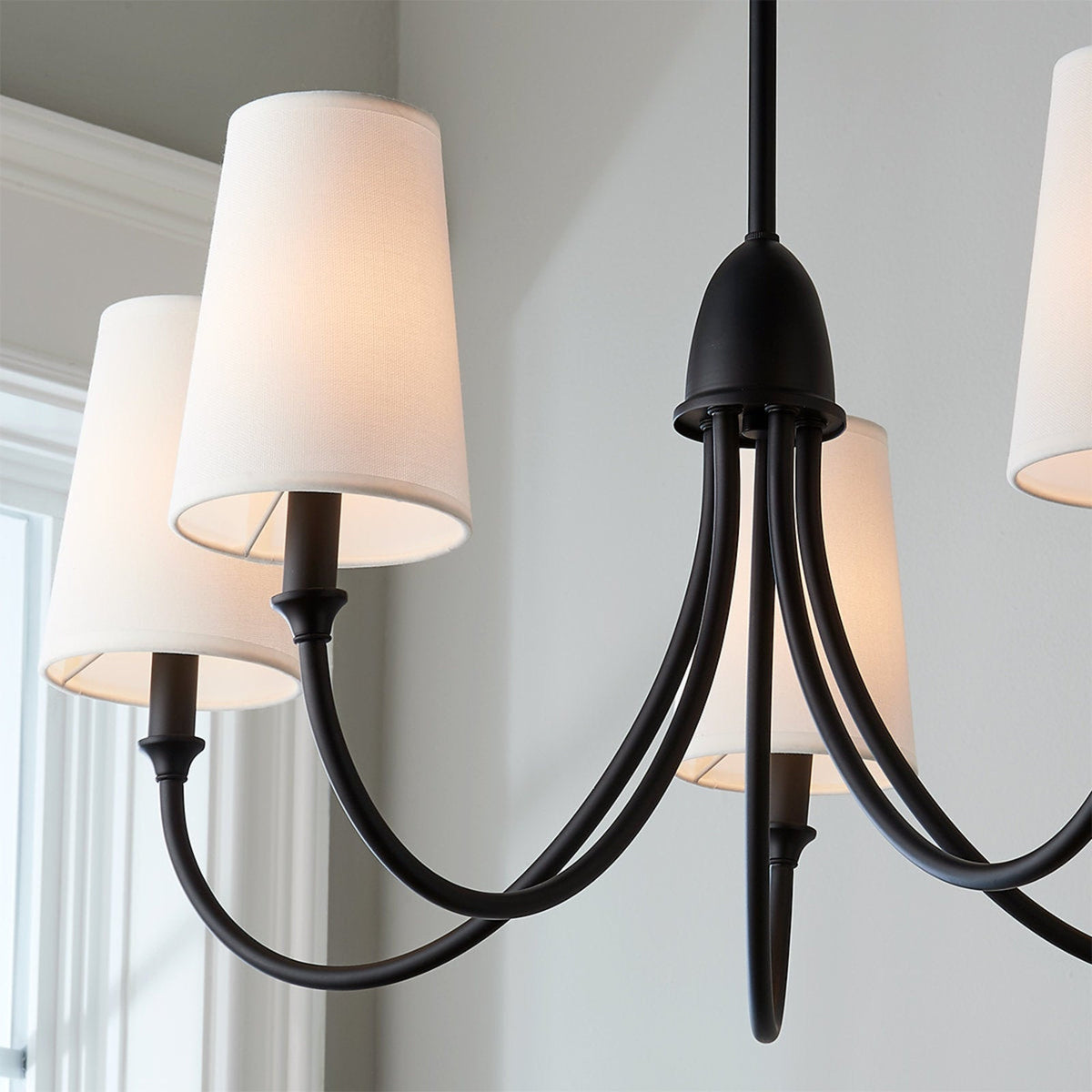 Lumin Vintage Industrial Fabric Chandelier