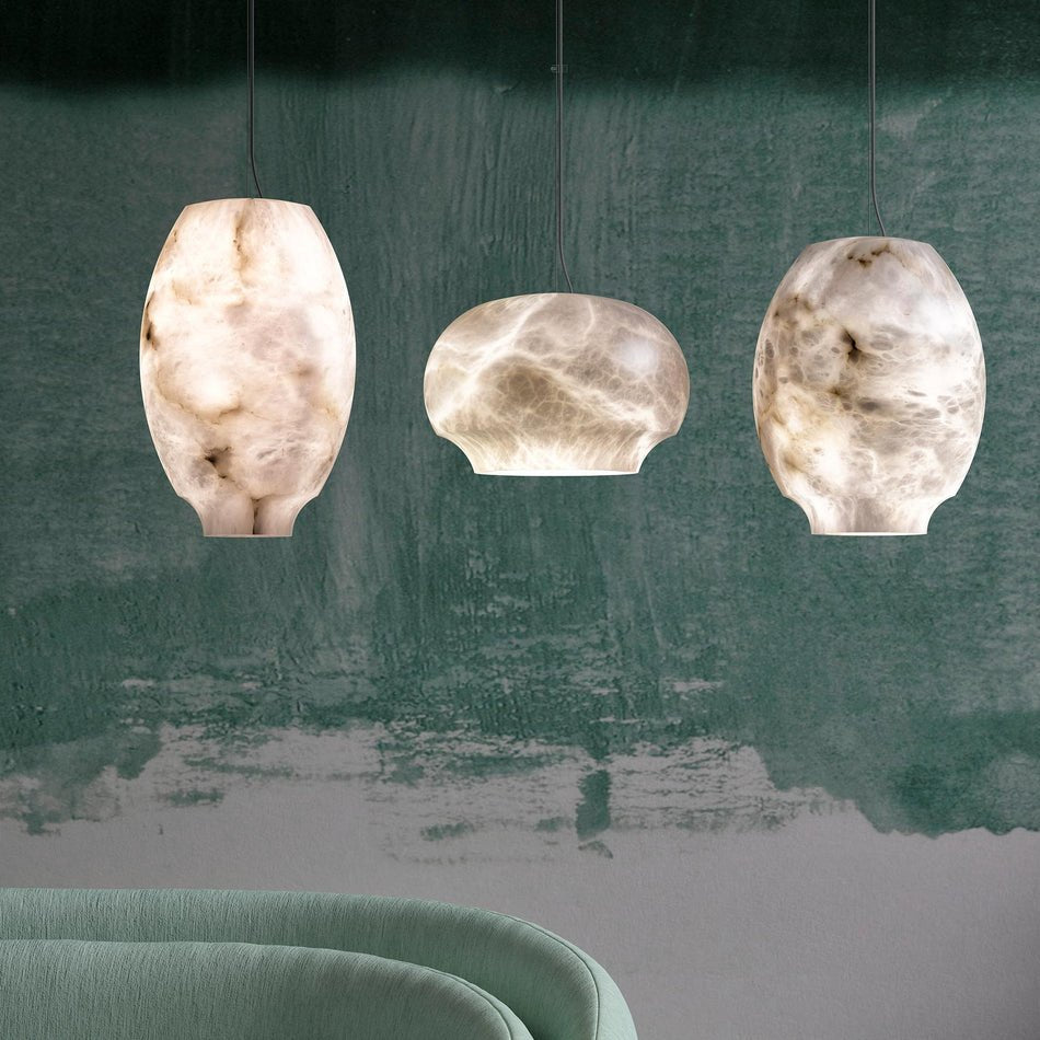Cocoon Alabaster Pendant Lamp