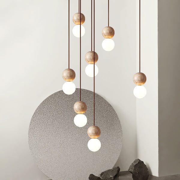 Camille Travertine Pendant Light
