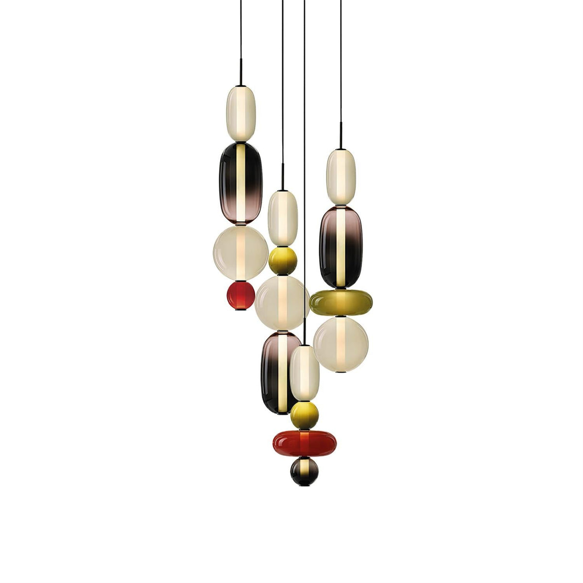 Cunorara Art Stained Glass Chandelier