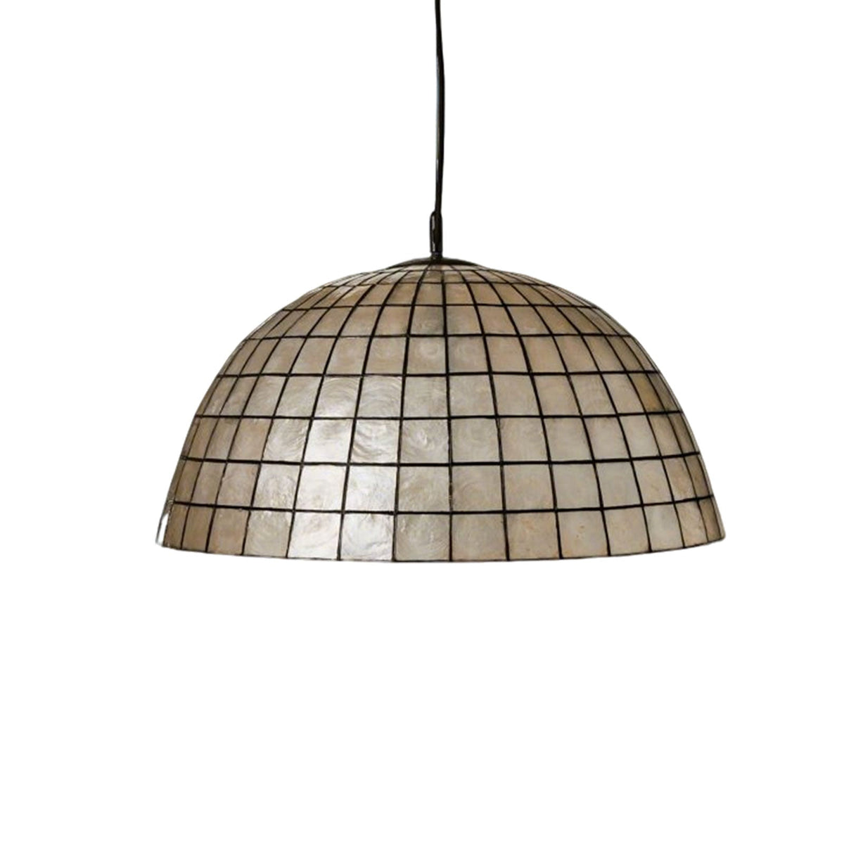 Capiz Shell Dome Pendant Light
