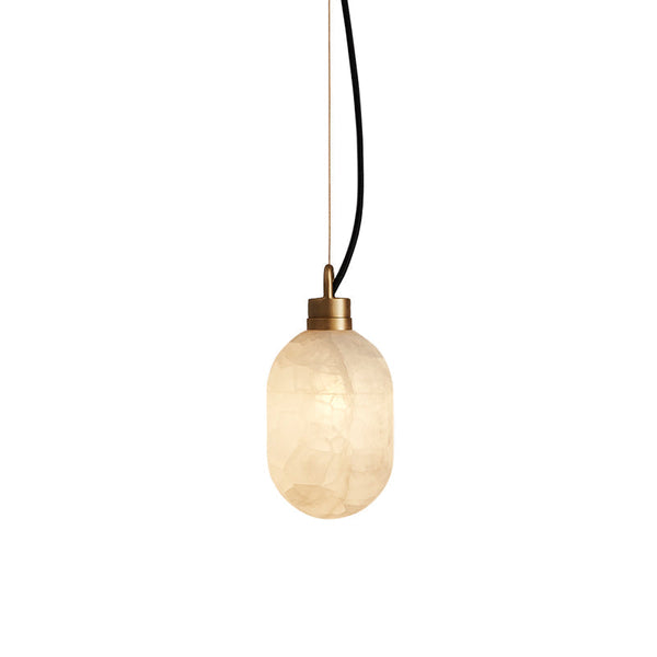 Umbra Brass Alabaster Pendant Lamp