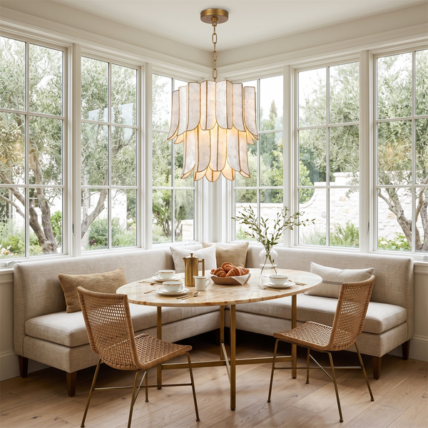 Cascara Shell Chandelier