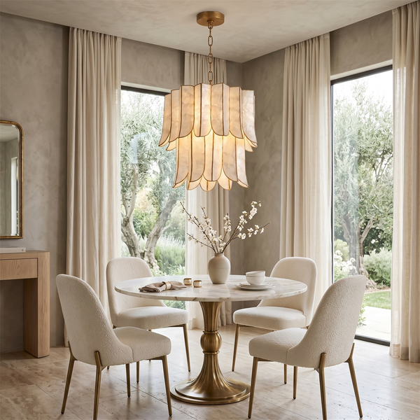Cascara Shell Chandelier