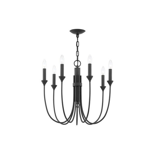 Onyx Vintage Industrial Black Chandelier