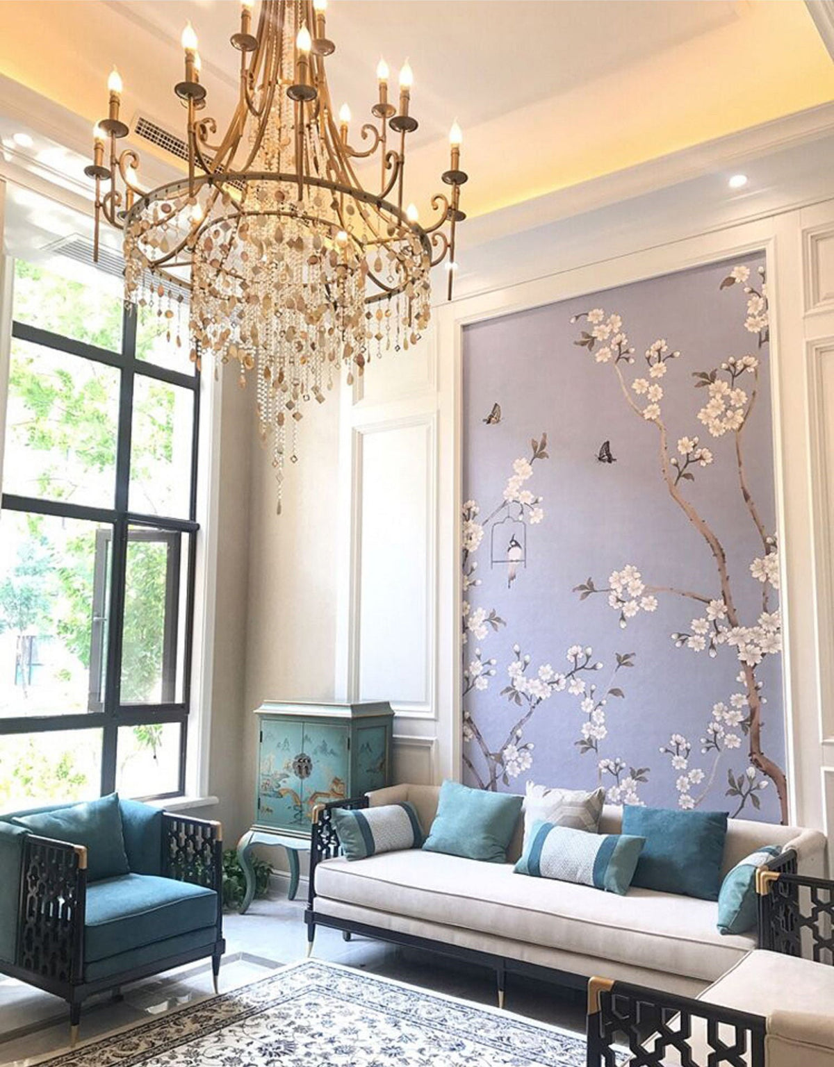 Trove Postmodern Luxury Natural Alabaster Chandelier