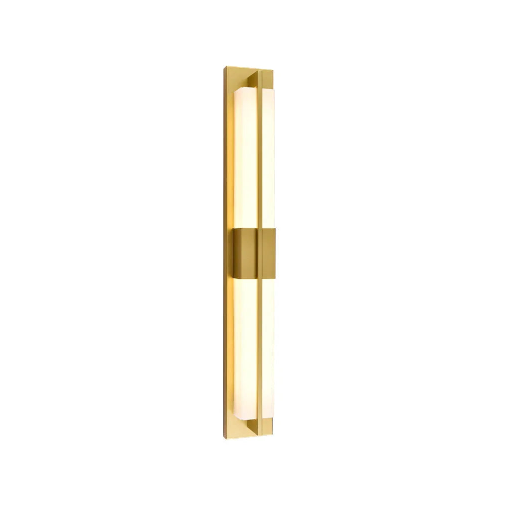 Geo Columnar Linear Alabaster Wall Sconce