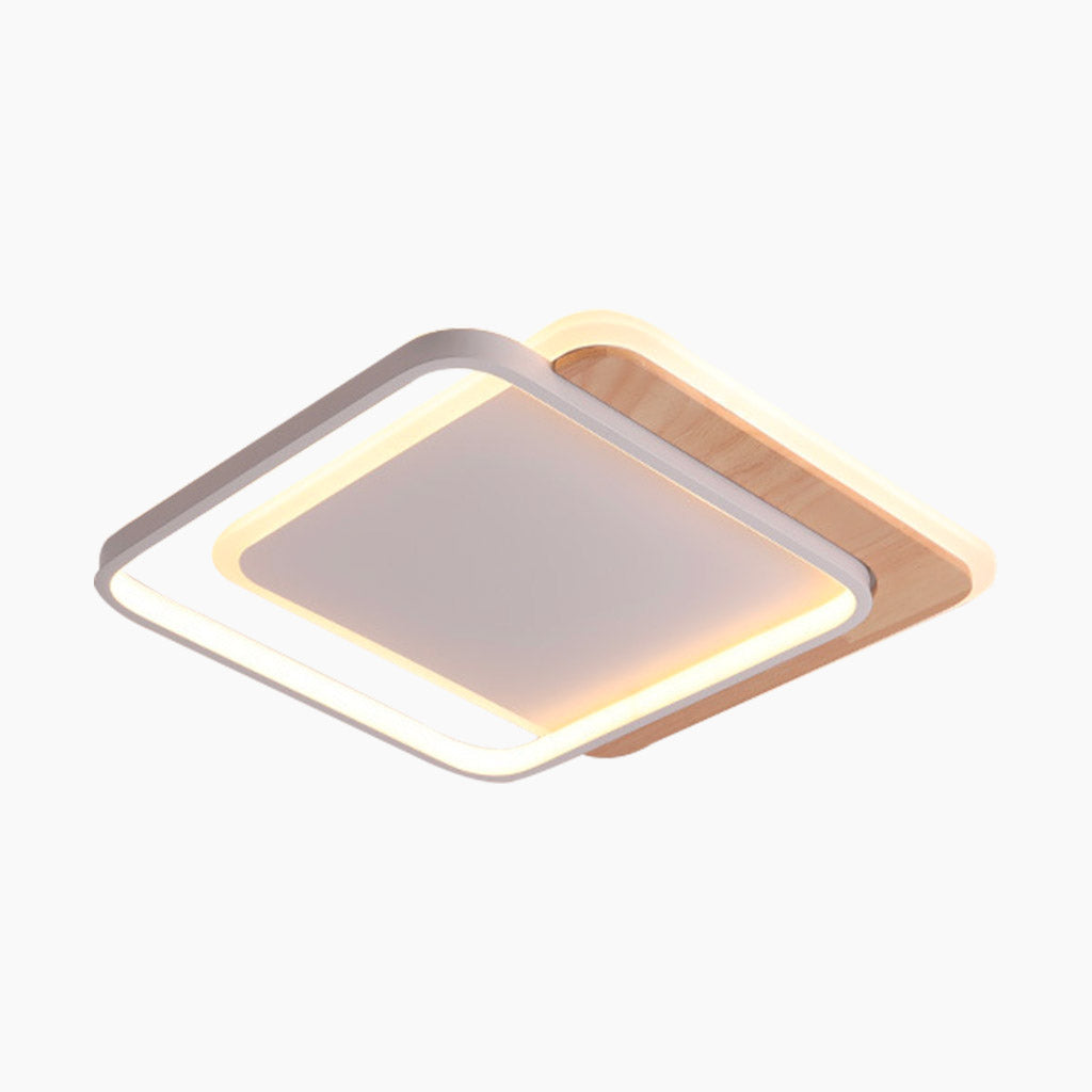Ceiling Light Flush Mount Modern Chic Dimmable, Round/Square
