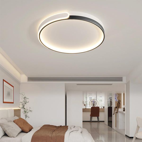 Ceiling Light Flush Mount Nordic Unique Geometric, Black & White