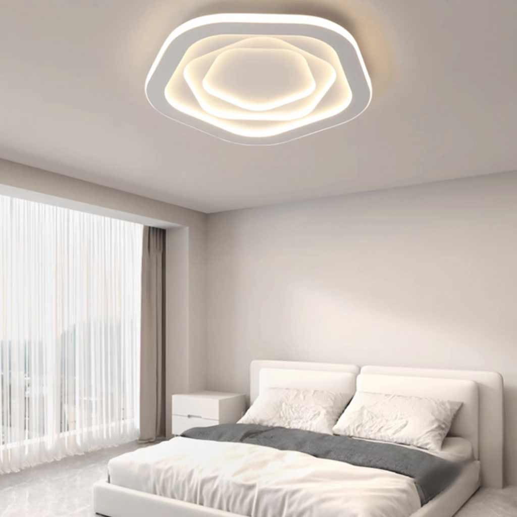 Ceiling Light Simple Triangle / Pentagon LED Dimmable, White