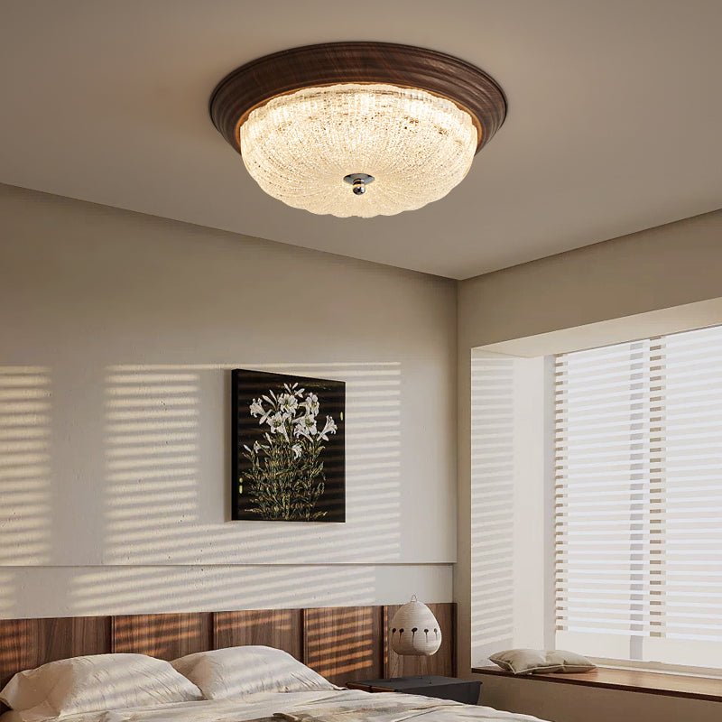 Celestia Walnut Ceiling Light