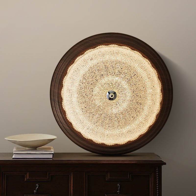 Celestia Walnut Ceiling Light