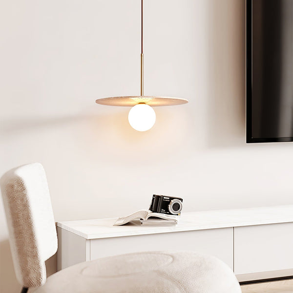 Celestial Travertine Pendant Light