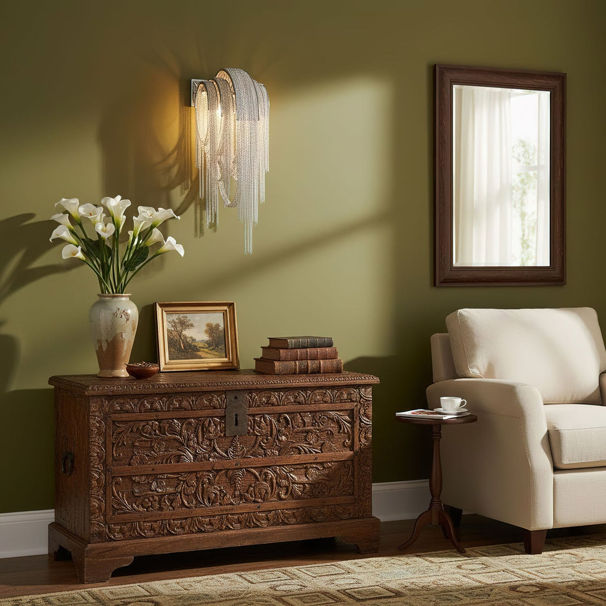 Chains Tassel Wall Lamp