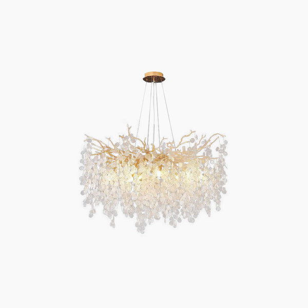 Chandelier Luxury Decorative Glass Branch, Gold