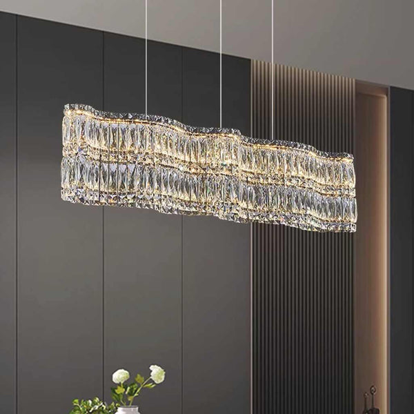 Chandelier Crystal LED Dimmable Round / Rectangle