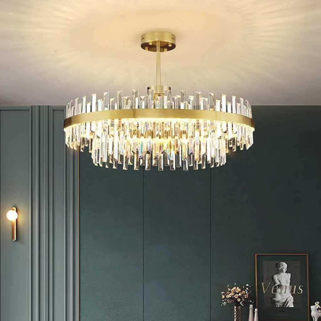 Chandelier Luxurious Crystal LED Gold Round / Oval