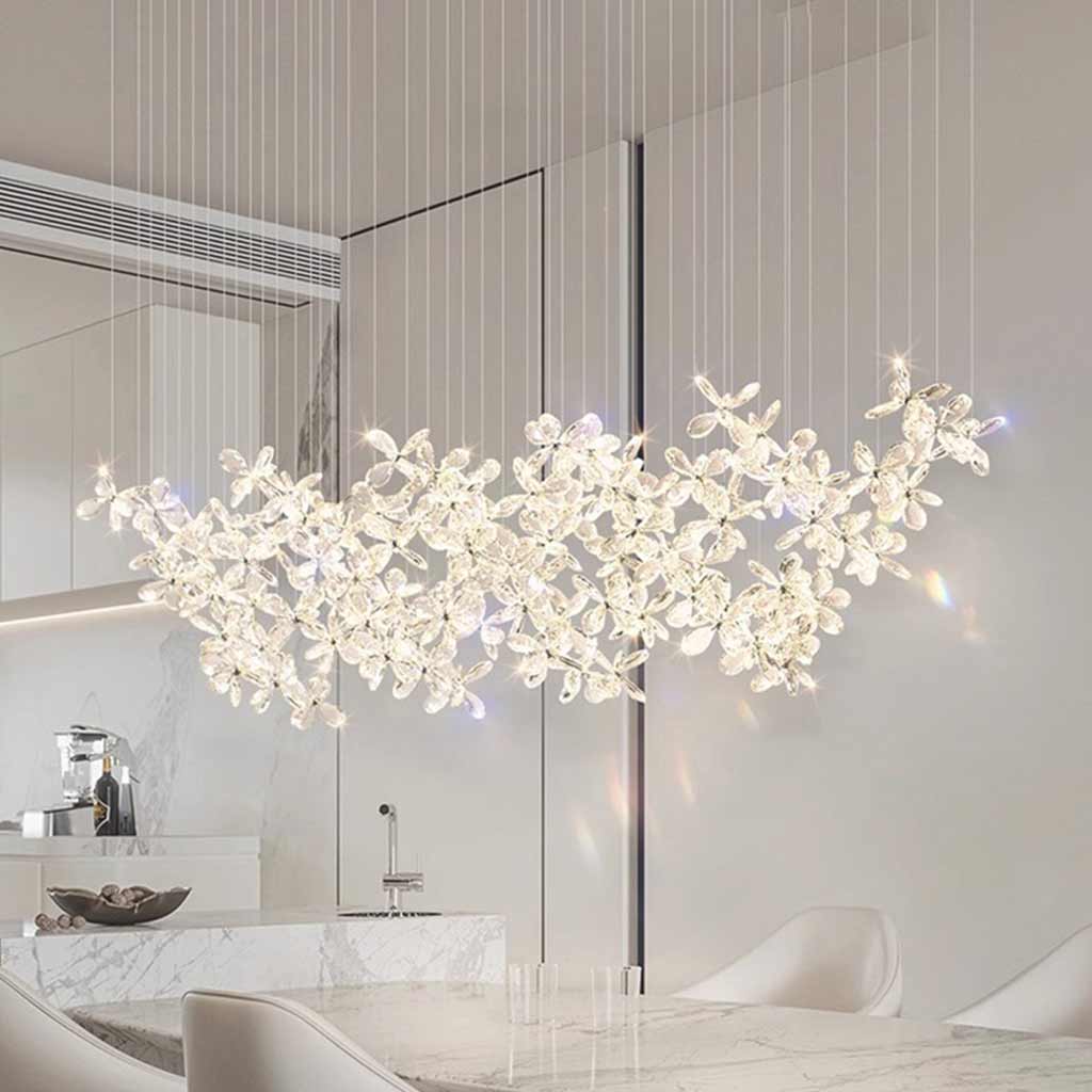 Ceiling Light Chandelier Luxury Crystal Butterfly LED