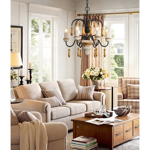 Niche Vintage Nobles Wooden Chandelier