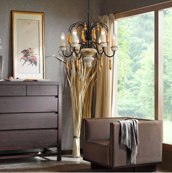 Niche Vintage Nobles Wooden Chandelier