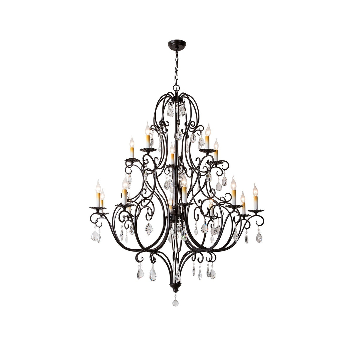 Blend Tiered Postmodern Luxury Crystal Chandelier