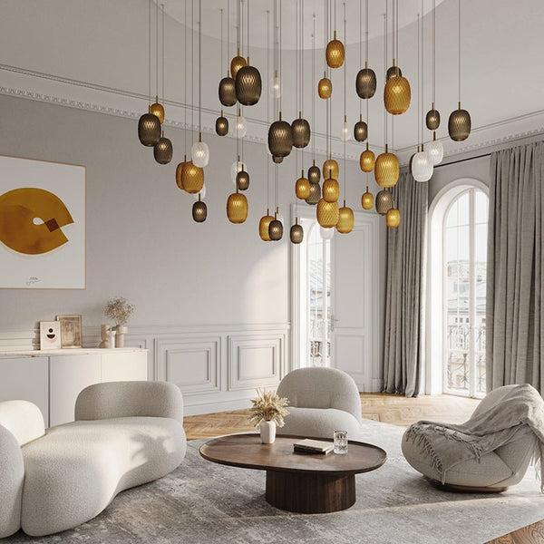Chromatic Gem Drop Chandelier