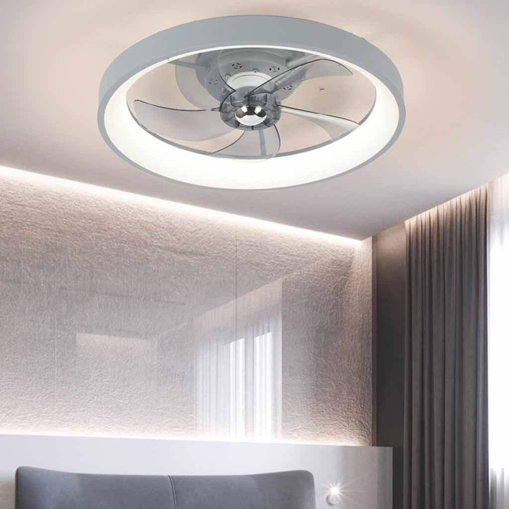 Circular Ceiling Fan Light LED Flush Mount, 3 Colors