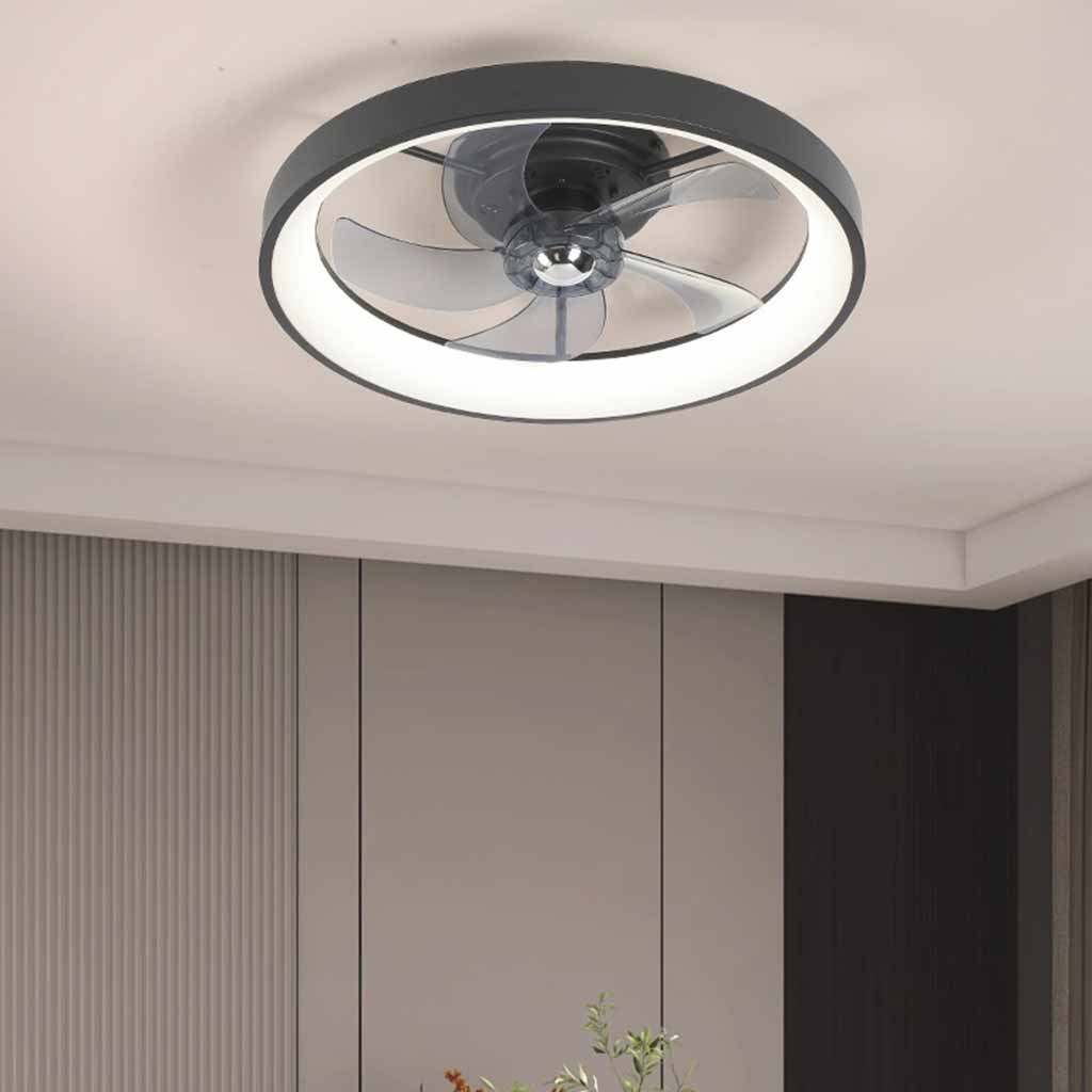 Circular Ceiling Fan Light LED Flush Mount, 3 Colors